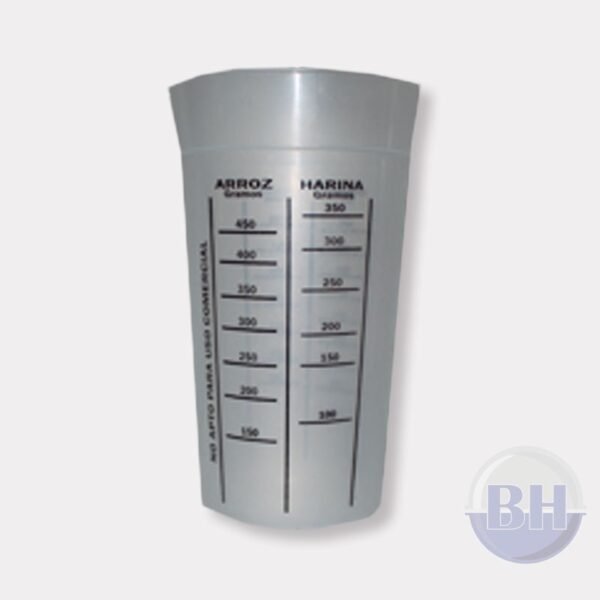 VASO MEDIDOR DE PLASTICO DE 500 cc .-