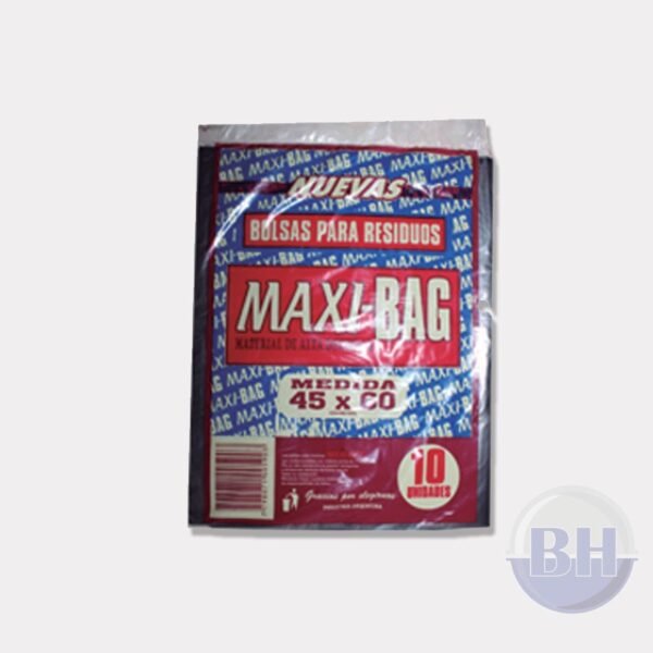 BOLSA DE RESIDUOS 45 X 60 MAXI BAG REFORZADA